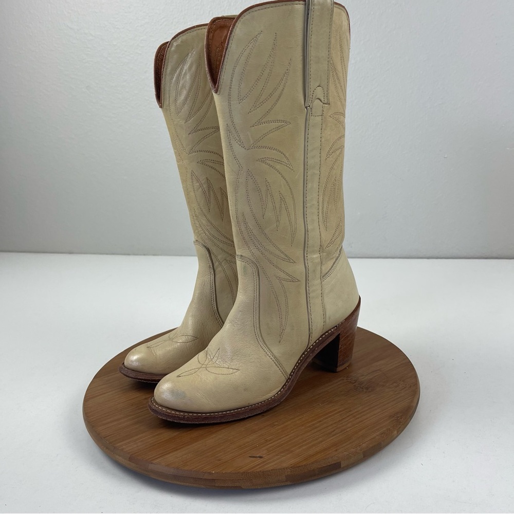 VTG Miss Capezio USA Leather Western Cowgirl Boots - Picture 3 of 10